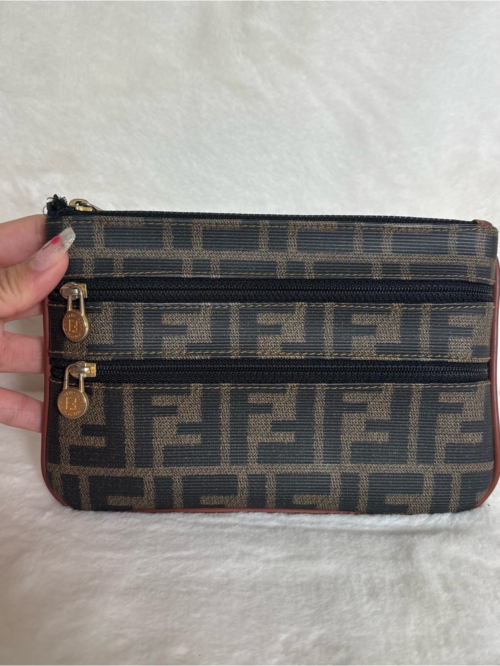 Fendi Zucca Pattern Multi Pouch